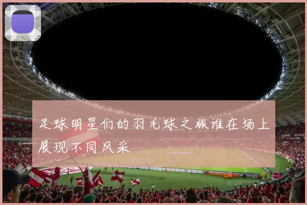 足球明星们的羽毛球之旅谁在场上展现不同风采