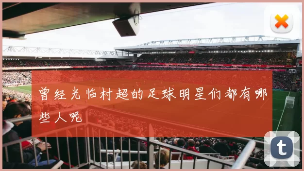 曾经光临村超的足球明星们都有哪些人呢
